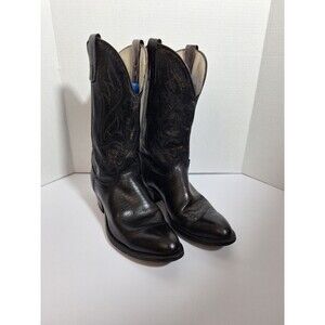 Vintage Laredo Boots 2573 Mens Size 11D Black Western Cowboy Grunge Made In USA